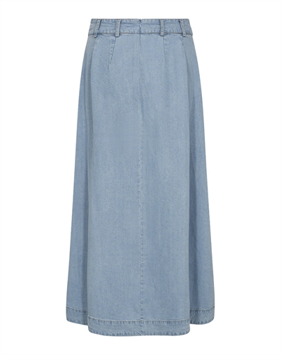 Co Couture - Tilly CC Anya Pleat Nederdel - Fade Denim 
